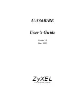 ZyXEL Communications U-336R User Manual предпросмотр