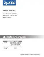 Preview for 1 page of ZyXEL Communications UAG Series Reference Manual