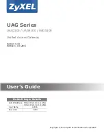 ZyXEL Communications UAG2100 User Manual preview