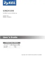 ZyXEL Communications UAG4100 User Manual preview