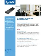 Предварительный просмотр 1 страницы ZyXEL Communications Unified Security Gateway ZyWALL 1000 Brochure