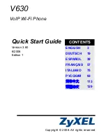 Preview for 1 page of ZyXEL Communications V-630 Quick Start Manual