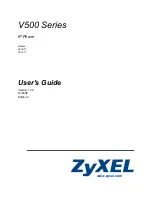 ZyXEL Communications V500-T1 User Manual preview