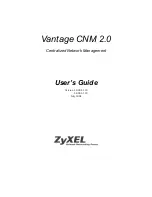 Предварительный просмотр 1 страницы ZyXEL Communications VANTAGE CNM 2.0 - User Manual