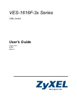 Предварительный просмотр 1 страницы ZyXEL Communications VDSL SWITCH VES-1616F-3X User Manual