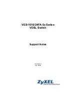 Preview for 1 page of ZyXEL Communications VES-1616 Support Notes