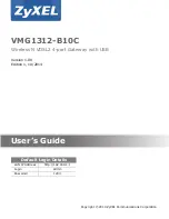 Предварительный просмотр 1 страницы ZyXEL Communications VMG1312-B10C User Manual