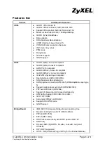 Preview for 8 page of ZyXEL Communications VMG8924-B30A Series Firmware Release Notes