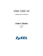 Preview for 1 page of ZyXEL Communications VSG-1200 V2 User Manual