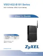 Preview for 1 page of ZyXEL Communications VSG1432-B101 - V1.10 Manual