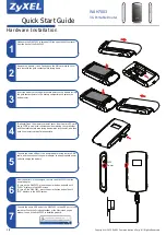 Preview for 1 page of ZyXEL Communications WAH7003 Quick Start Manual