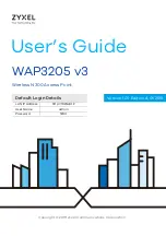 ZyXEL Communications WAP3205 User Manual preview