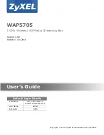 ZyXEL Communications WAP5705 User Manual preview