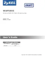 ZyXEL Communications WAP5805 User Manual предпросмотр
