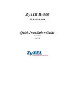 Preview for 1 page of ZyXEL Communications Wireless Access Point ZyAIR B-500 Quick Installation Manual