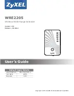 Предварительный просмотр 1 страницы ZyXEL Communications WRE 2205 User Manual