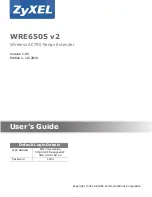 ZyXEL Communications WRE6505 v2 User Manual preview