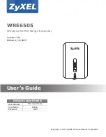 Preview for 1 page of ZyXEL Communications WRE6505 User Manual