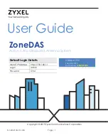 Предварительный просмотр 1 страницы ZyXEL Communications ZoneDAS User Manual