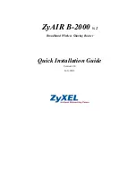 ZyXEL Communications ZYAIR B-2000 Quick Installation Manual preview