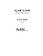 Preview for 1 page of ZyXEL Communications ZYAIR G-1000 User Manual