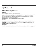 Предварительный просмотр 2 страницы ZyXEL Communications ZyWALL 10 User Manual