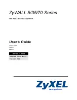 ZyXEL Communications ZyWALL 35 Series User Manual preview