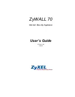 Preview for 1 page of ZyXEL Communications ZyWALL 70 User Manual