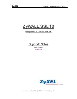 Preview for 1 page of ZyXEL Communications ZyWALL SSL 10 Support Notes