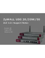 Preview for 1 page of ZyXEL Communications ZYWALL USG 20 User Manual