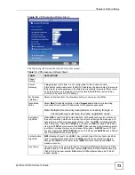 Предварительный просмотр 73 страницы ZyXEL Communications ZyWall USG 50-H Series User Manual