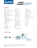 Предварительный просмотр 2 страницы ZyXEL Communications ZyXEL Dimension ES-105A Specifications