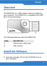 Предварительный просмотр 3 страницы ZyXEL Communications ZyXEL NWD2105 Quick Start Manual