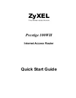 ZyXEL Communications ZyXEL Prestige 100WH Quick Start Manual preview